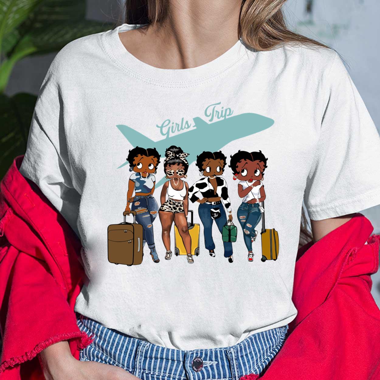 Black Betty Boop Girls Trip Shirt Hoodie Sweatshirt Women Tee