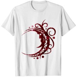 Blood Moon Crescent Moon Pagan Wicca Art Shirt