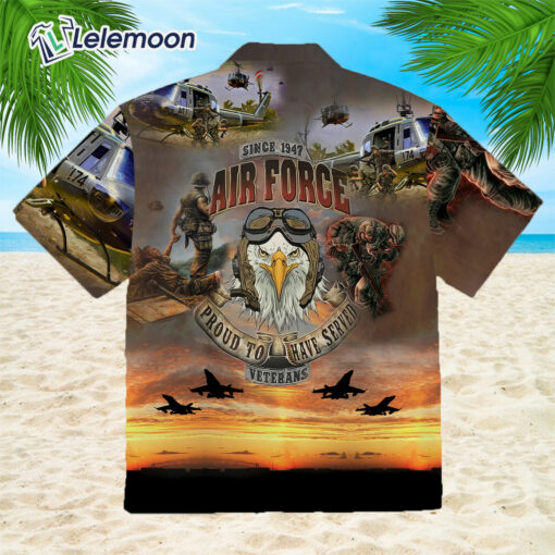 US Air Force Veteran Proud To Have Served Veteran Hawaiian Shirt $36.95