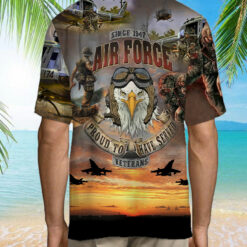 US Air Force Veteran Proud To Have Served Veteran Hawaiian Shirt $36.95