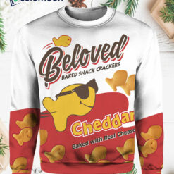 Beloved Baked Snack Crackers Cheddar Christmas Sweater