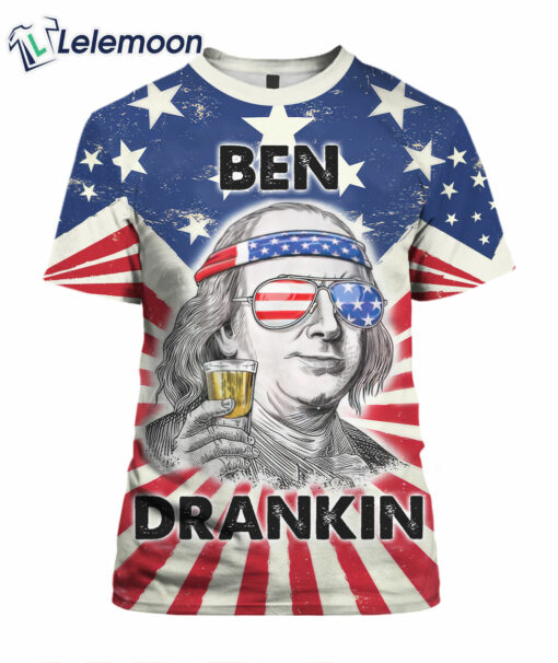 Ben Drankin Vintage AOP T-shirt $27.95