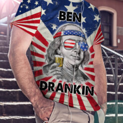 Ben Drankin Vintage AOP T-shirt $27.95