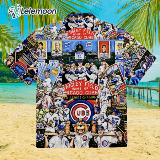 Chicago Cubs Vintage Hawaiian Shirt $36.95