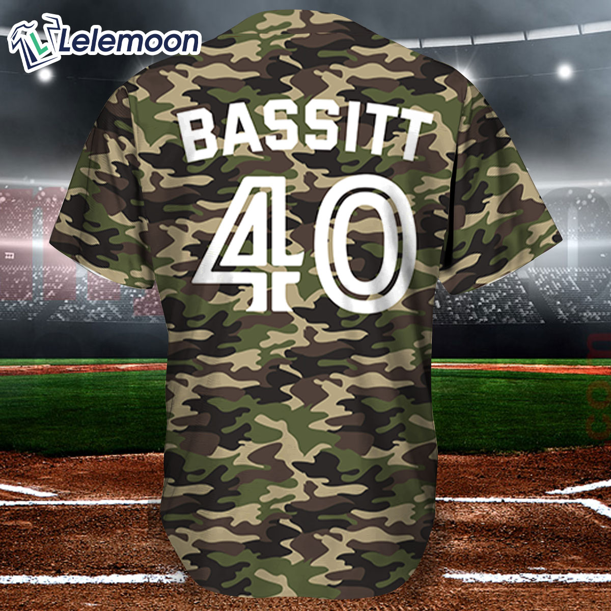 Chris Bassitt Camo Jersey T-shirt - Lelemoon