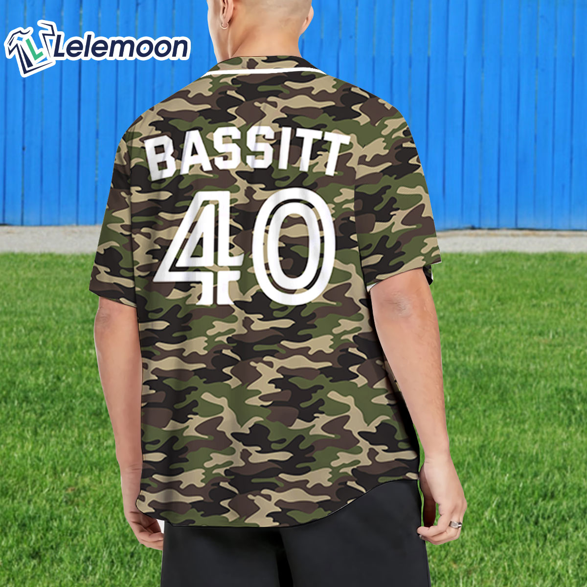 Chris Bassitt Camo Jersey T shirt Lelemoon