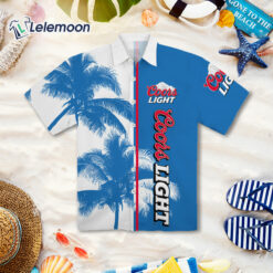Tropical Palm Trees Coors Light Hawaiian Shirt