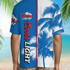 Tropical Palm Trees Coors Light Hawaiian Shirt $36.95