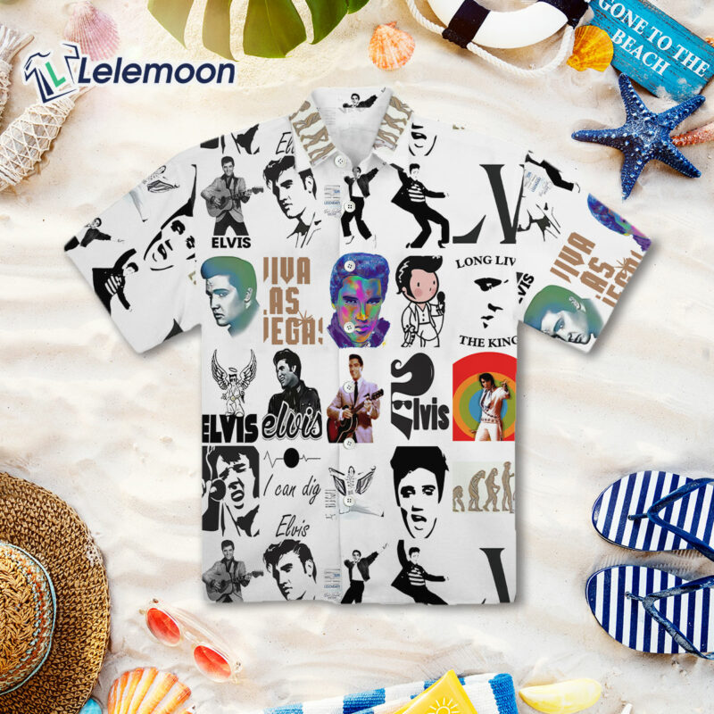 Elvis Presley Unisex 3D All Over Print Hawaiian Shirt $36.95