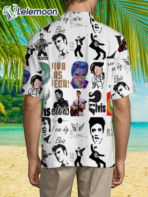 Elvis Presley Unisex 3D All Over Print Hawaiian Shirt