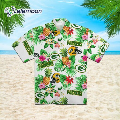 Green Bay Packers Tropical Pineapple Hawaiian Shirt