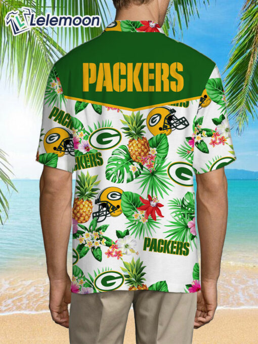 Green Bay Packers Tropical Pineapple Hawaiian Shirt $36.95