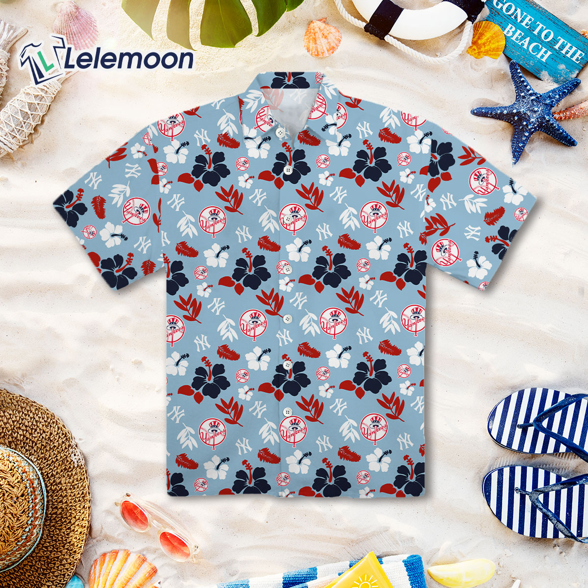 yankees floral shirt
