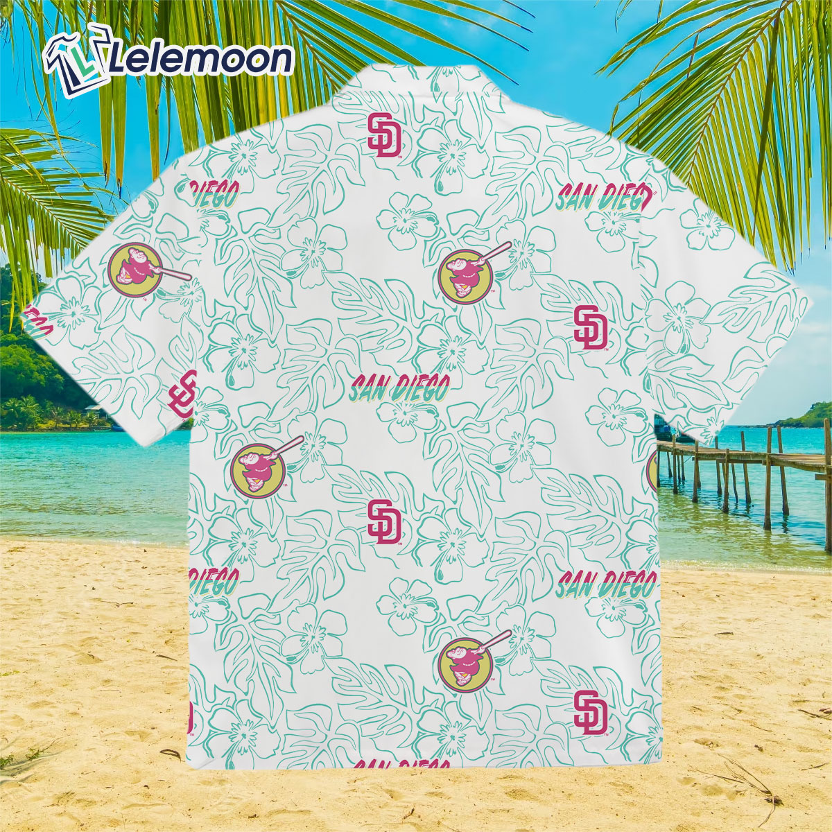 Padres City Connect Hawaiian Shirt - Lelemoon