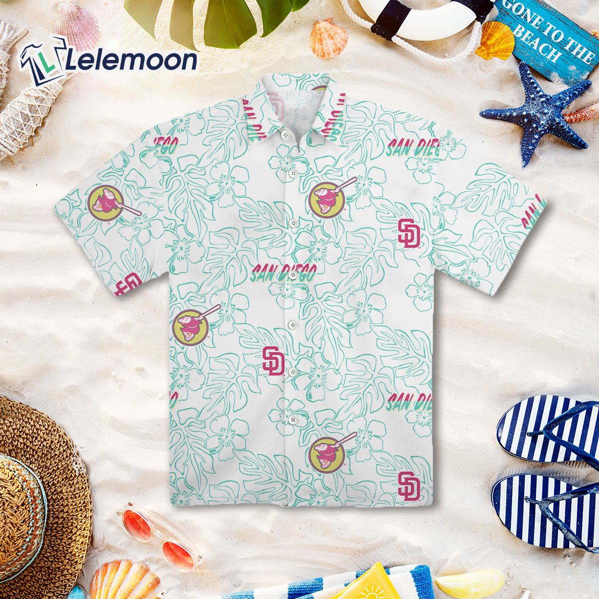 Padres City Connect Hawaiian Shirt - Lelemoon