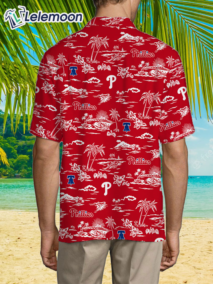 Phillies Aloha Button-Down Hawaiian Shirt - Lelemoon