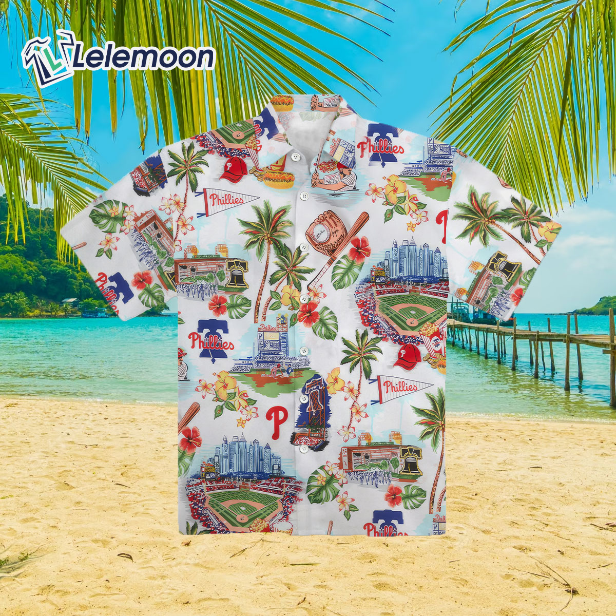 Phillies Scenic Hawaiian Shirt - Lelemoon