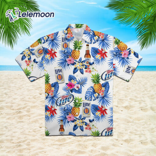 Pineapple Miller Lite Hawaiian Shirt $36.95
