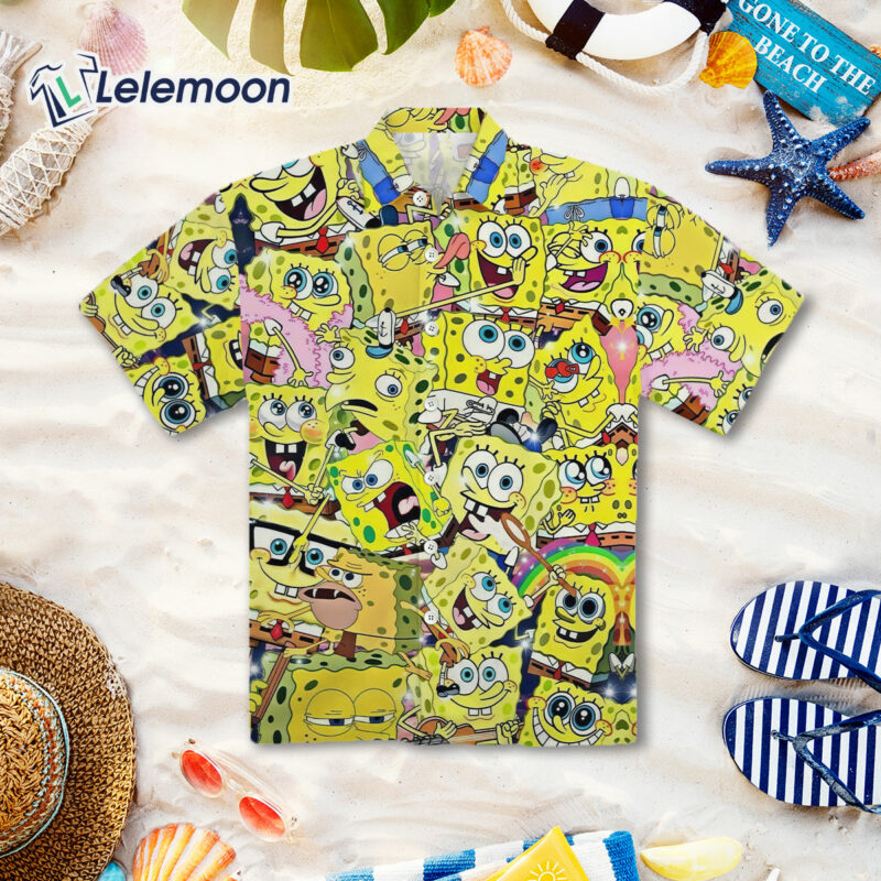 Spongebob Hawaiian Shirt SpongeBob Hawaiian Shirt