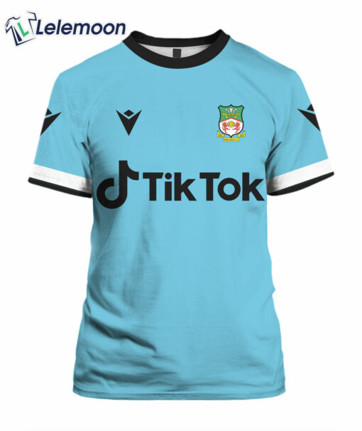Wrexham AFC 2023 Away Jersey Blue Kit Shirt $32.95