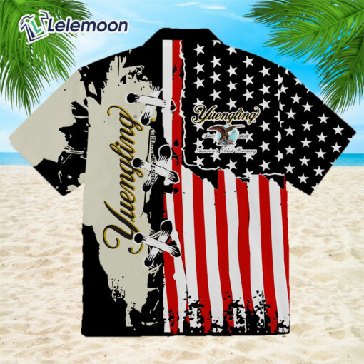 Yuengling America Flag Hawaiian Shirt $36.95