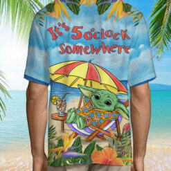 Baby Yoda Aloha Summer Hawaiian Shirt $36.95