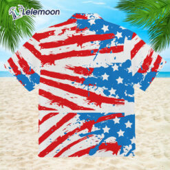 Independence Day Flag Dinosaur Hawaiian Shirt $36.95