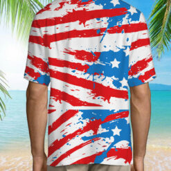 Independence Day Flag Dinosaur Hawaiian Shirt $36.95