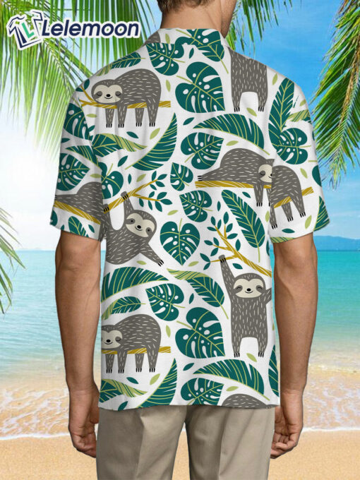 Mens Sloth Hawaiian Shirt $36.95