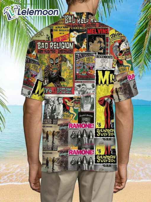 Punk Rock Collage Hawaiian Shirt $36.95