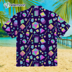 Rayon Midnight Blue Tabletop Dnd Hawaiian Shirt $36.95