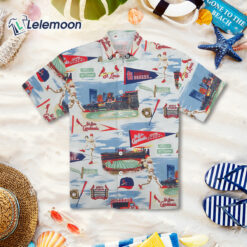 St Louis Cardinal's Fit Scenic Hawaiian Shirt