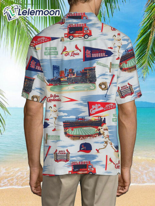 St Louis Cardinal's Fit Scenic Hawaiian Shirt $36.95
