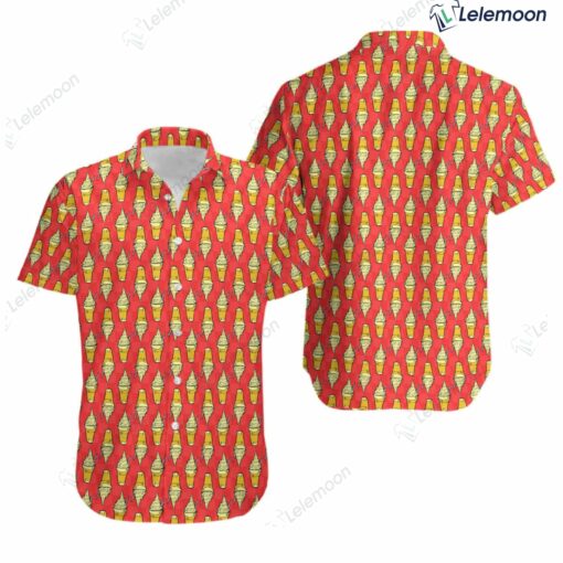 Dole Whip Float Inspired Short Sleeved Button Down Shirt $36.95