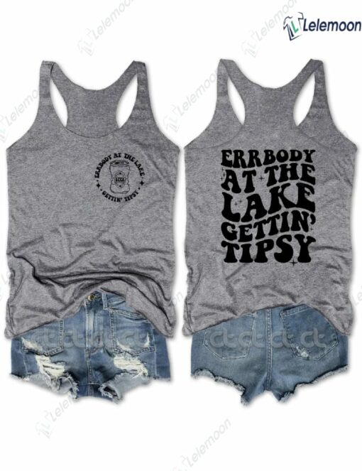 Errbody At The Lake Gettin Tipsy Tank Top $31.95