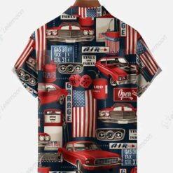 Flag Cars Short Sleeves Casual Shirt $36.95