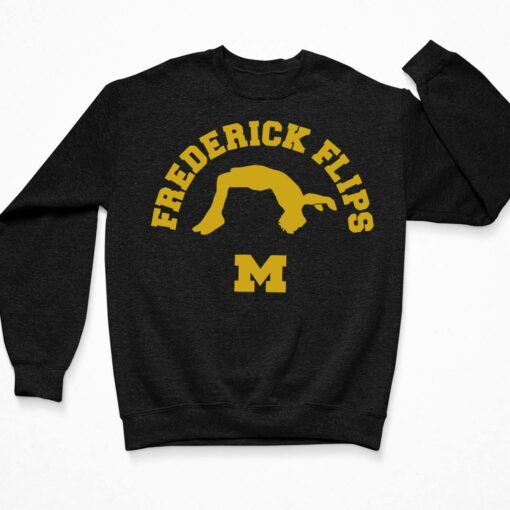 Frederick Flips Michigan Shirt, Hoodie, Sweatshirt, Women Tee $19.95