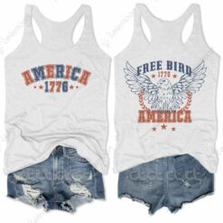 Free Bird America 1776 4th Of July Tank Top