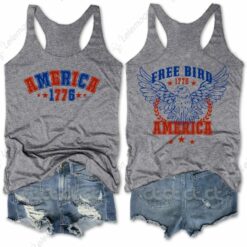 Free Bird America 1776 4th Of July Tank Top $31.95