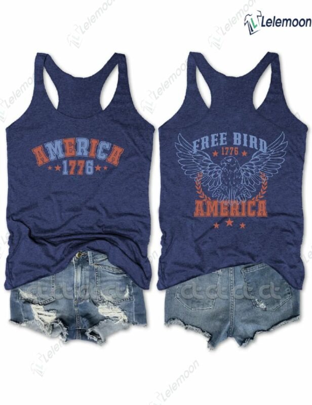 Free Bird America 1776 4th Of July Tank Top