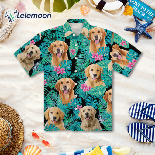 Golden Retriever Hawaiian Shirt $36.95