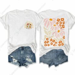 Grow Positive Thoughts Vintage Wildflowers T-shirt
