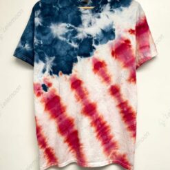 Hand-Dyed 4th Of July USA Flag Tie-Dye Shirt