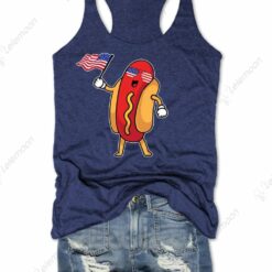 Hotdog 4th Of July Tank Top