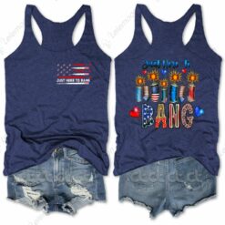 Just Here To Bang 4th Of July Tank Top