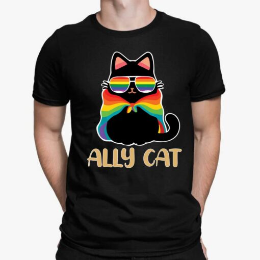 LGBT Ally Cat Be Kind Gay Shirt, Hoodie, Sweatshirt, Women Tee