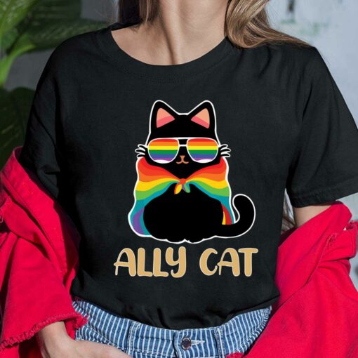LGBT Ally Cat Be Kind Gay Shirt, Hoodie, Sweatshirt, Women Tee