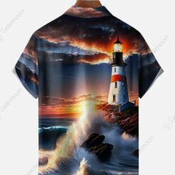 Lighthouse Short Sleeve Hawaiian Shirt $36.95