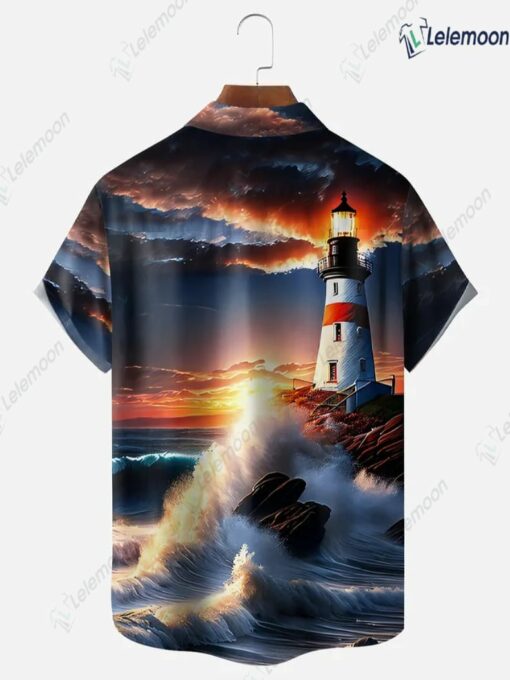 Lighthouse Short Sleeve Hawaiian Shirt $36.95