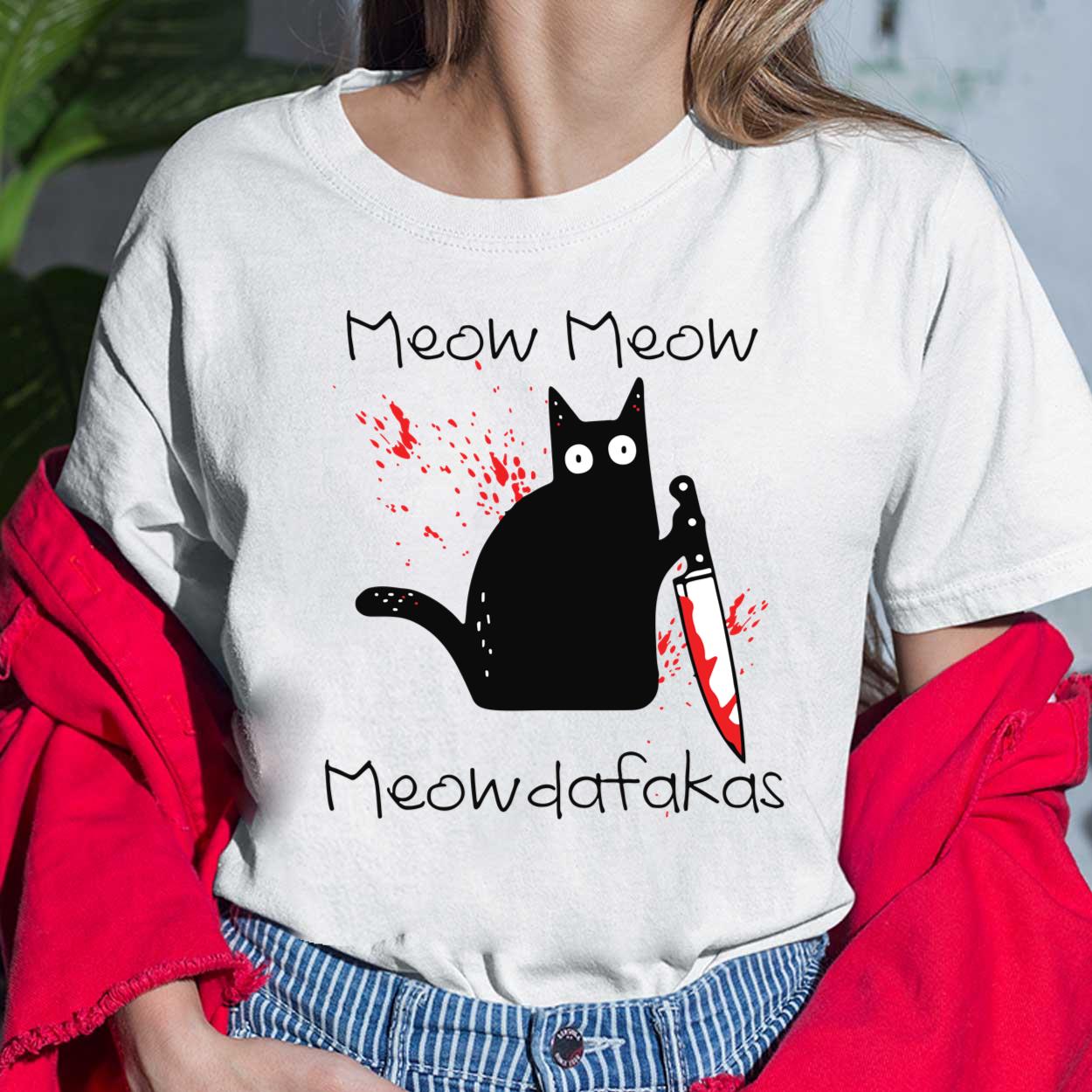 Meow cat shirt sale